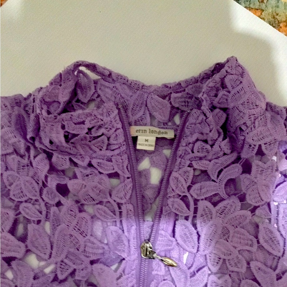 Sheer lavender blazer
